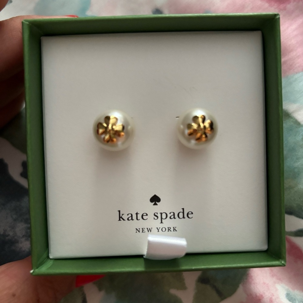 Pearls on Pearls Kate Spade earrings NWT